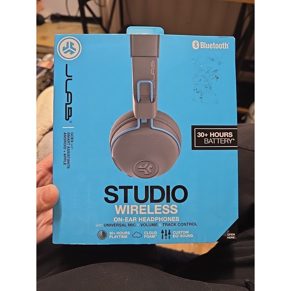 Brand New JLAB Studio Wireless On Ear Headphones w/ MIc Foldable Sealed